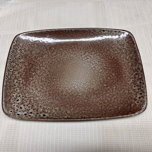 Quattro reactive glaze serving tray